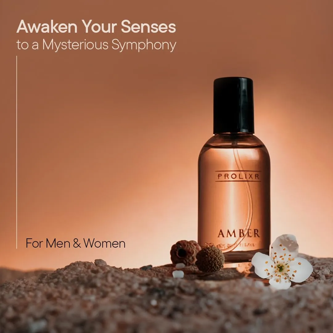 Prolixr Amber Eau De Parfum EDP Bottle 30ml | Long Lasting Perfume For Women | Premium Luxury Women Perfume | Notes of White Oak - Sandalwood - Mini Perfume