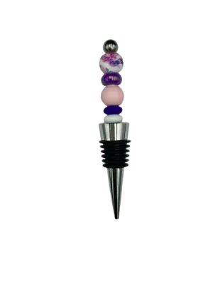 Purple Flower Wine Stopper