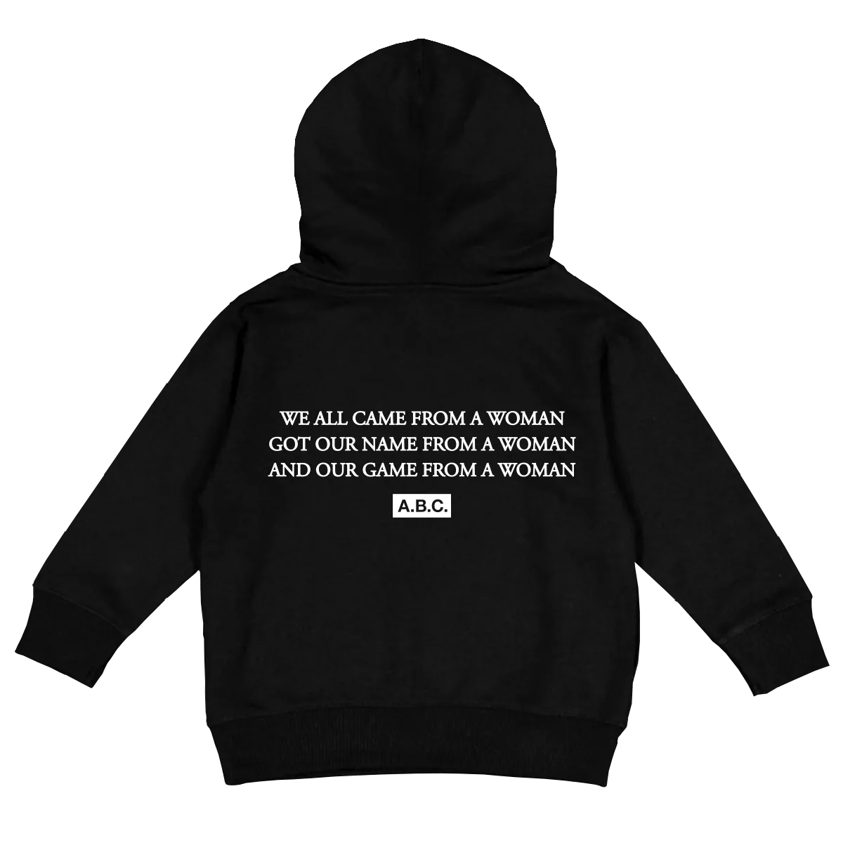 RAISED BY WOMEN HOODIE (BLACK)