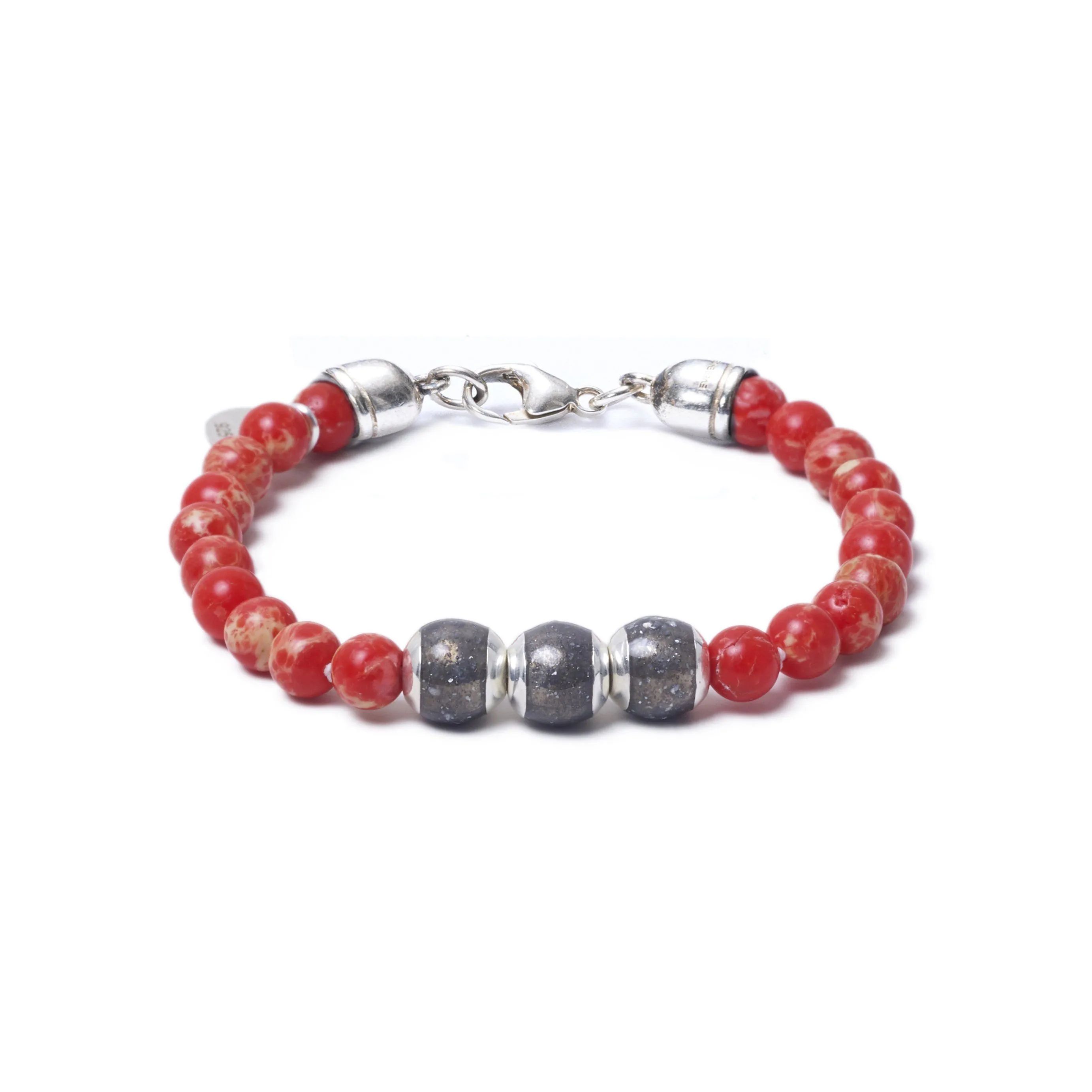 Red Sea Jasper, Three Everence Beads