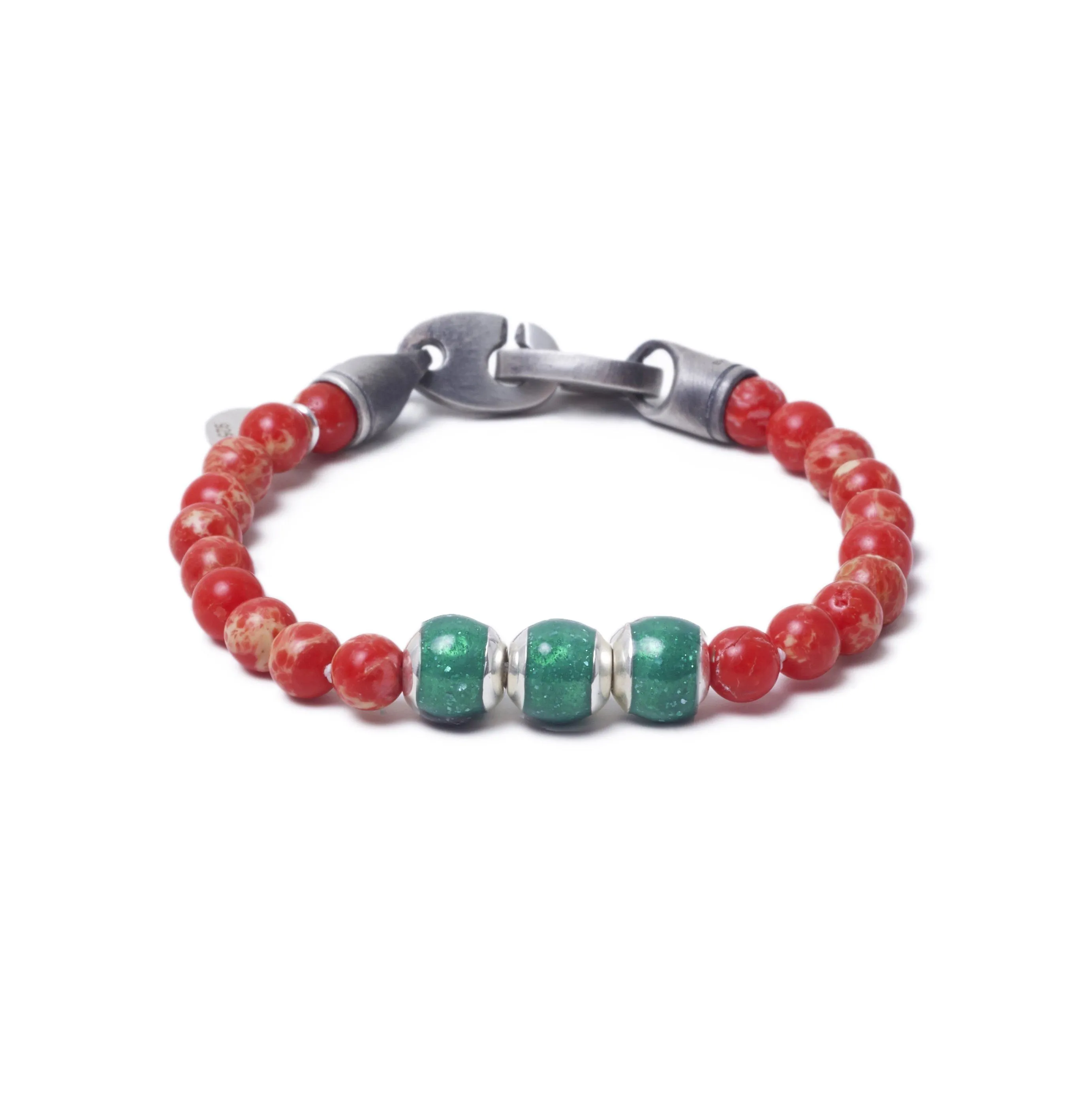 Red Sea Jasper, Three Everence Beads