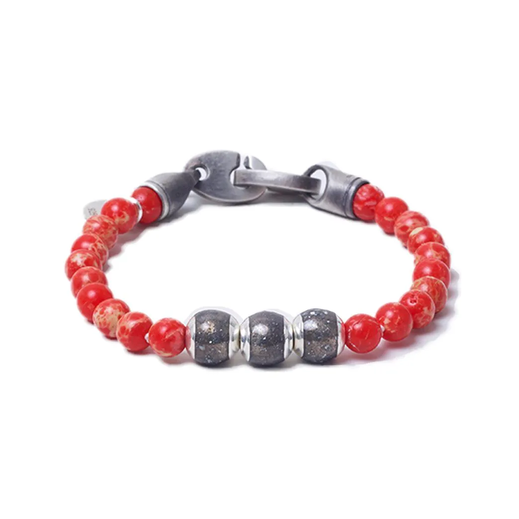 Red Sea Jasper, Three Everence Beads