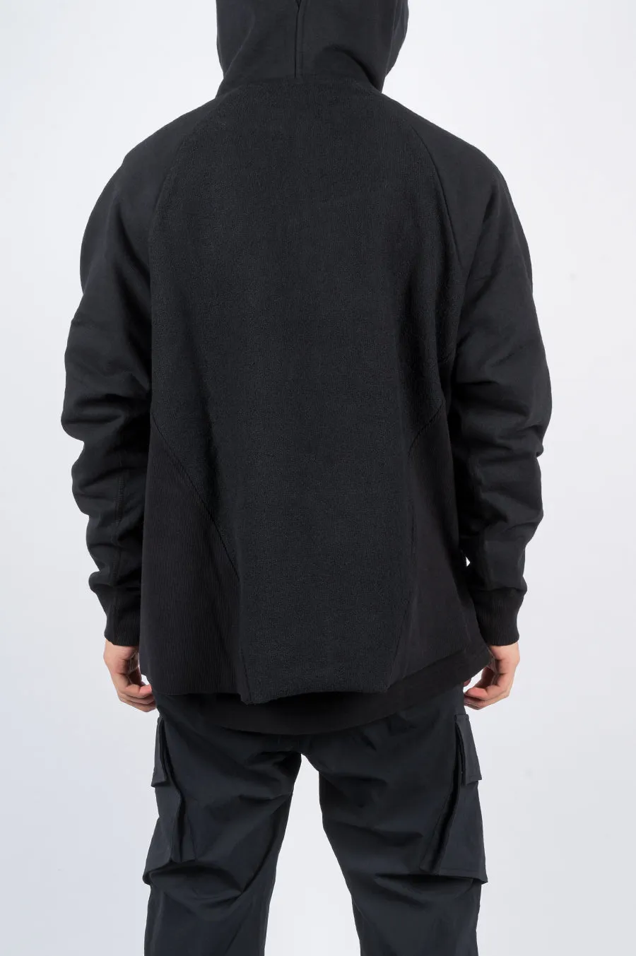 REIGNING CHAMP X JIDE OSIFESO HEAVY WEIGHT TERRY KNIT HOODIE BLACK