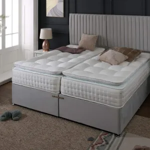 Relax Zip and Link Orthopaedic Coil Sprung Pillow Top Divan Set