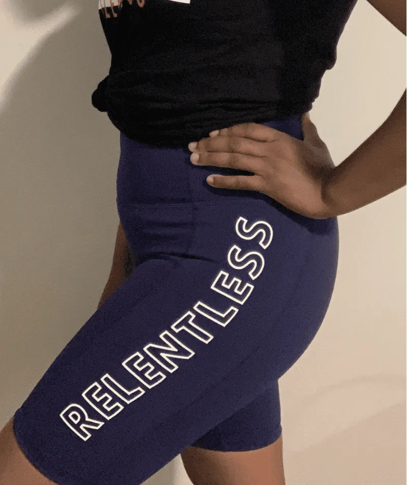 Relentless Biker Short | Blue