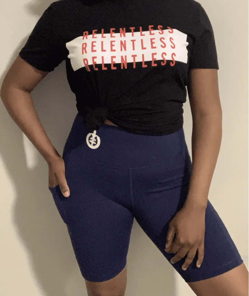 Relentless Biker Short | Blue