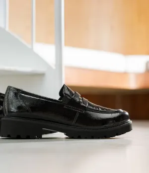 Remonte Fashionable Black Patent Loafers