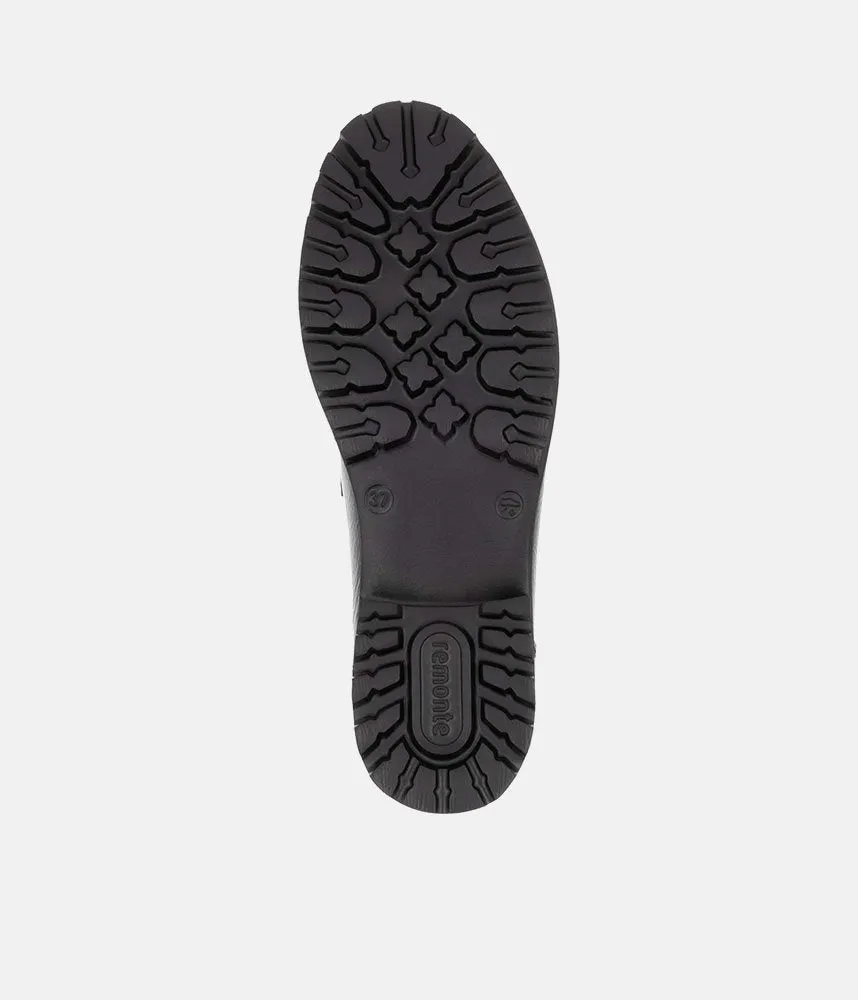 Remonte Fashionable Black Patent Loafers
