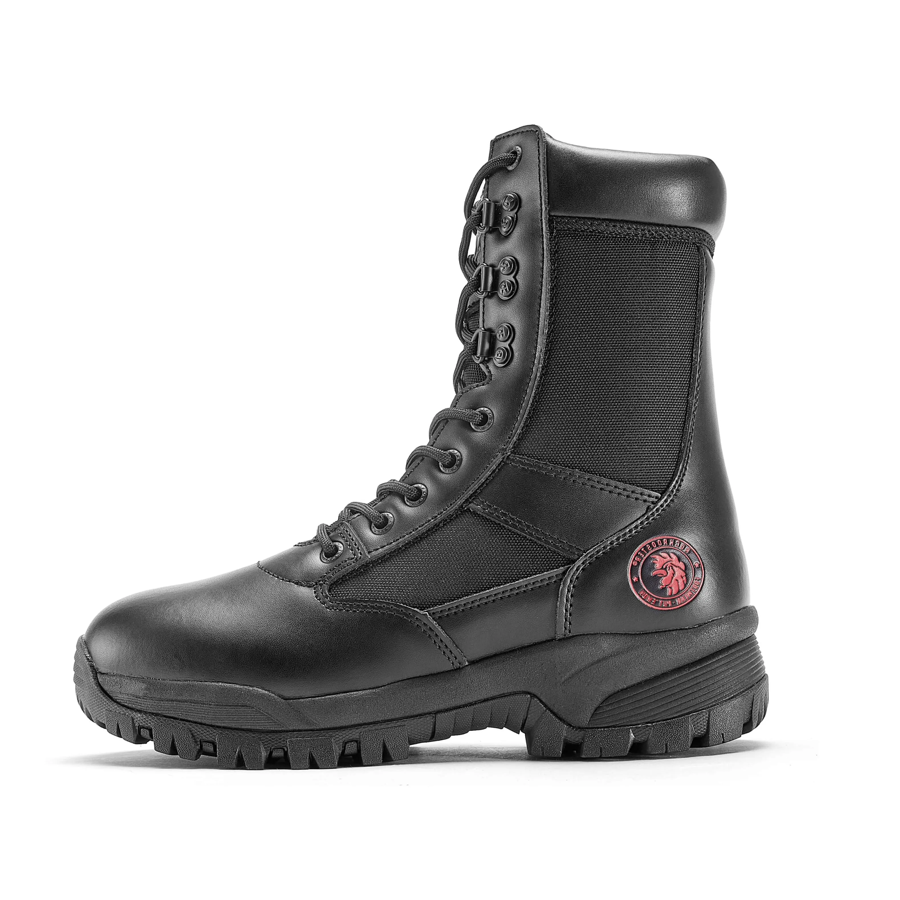 ROCKROOSTER Vega 8 inch Black Action leather Soft Toe Tactical Police Boots Boots AB2663