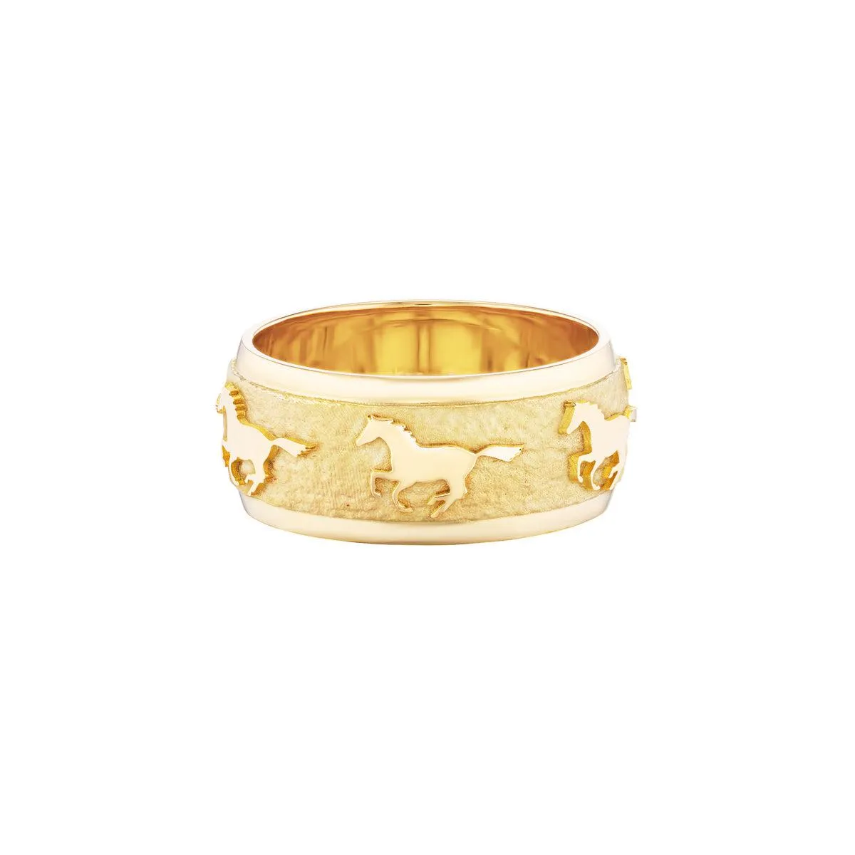 Running Horse Ring (All Metal)