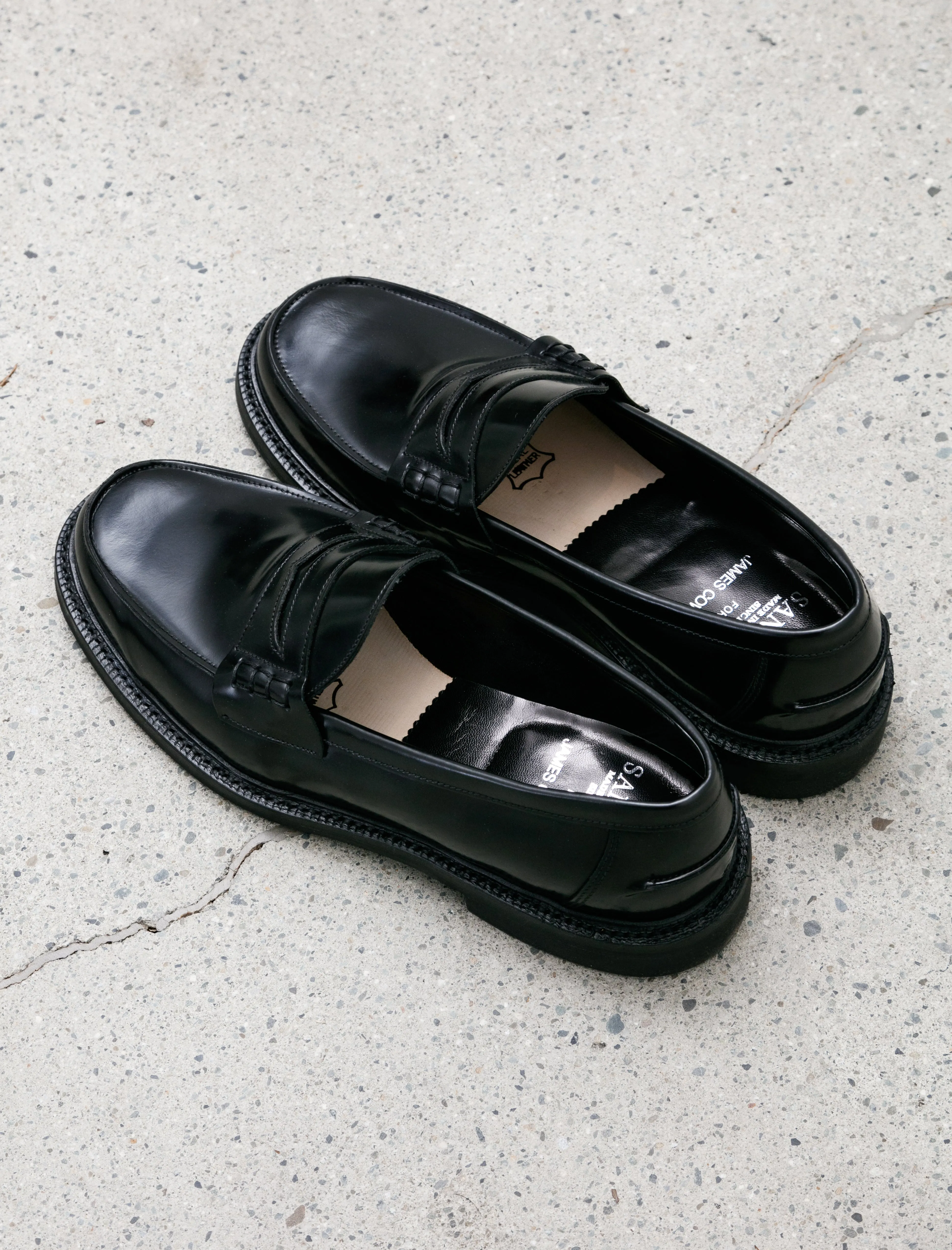 Sanders Peaceful Beef Roll Black Polishing Leather