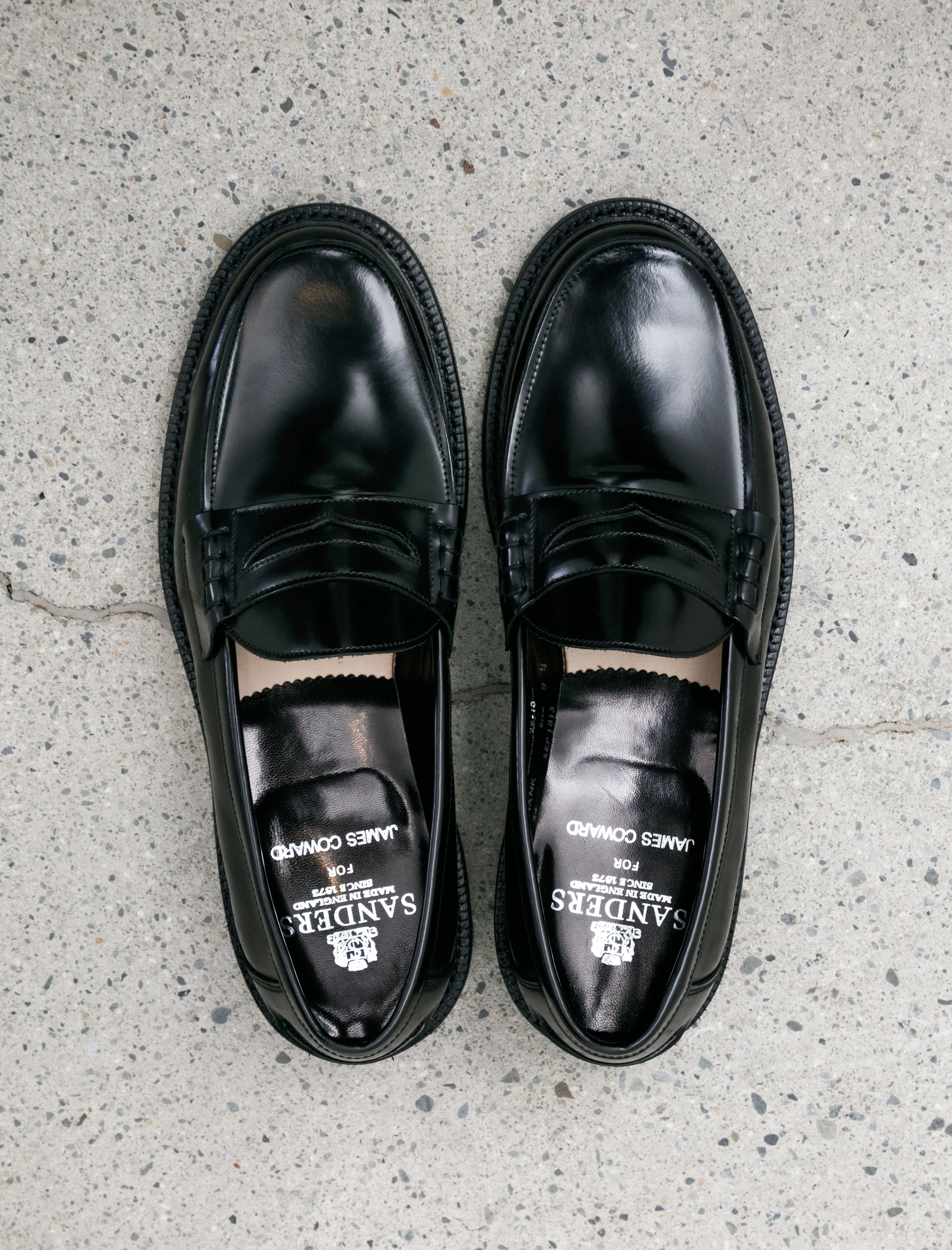 Sanders Peaceful Beef Roll Black Polishing Leather