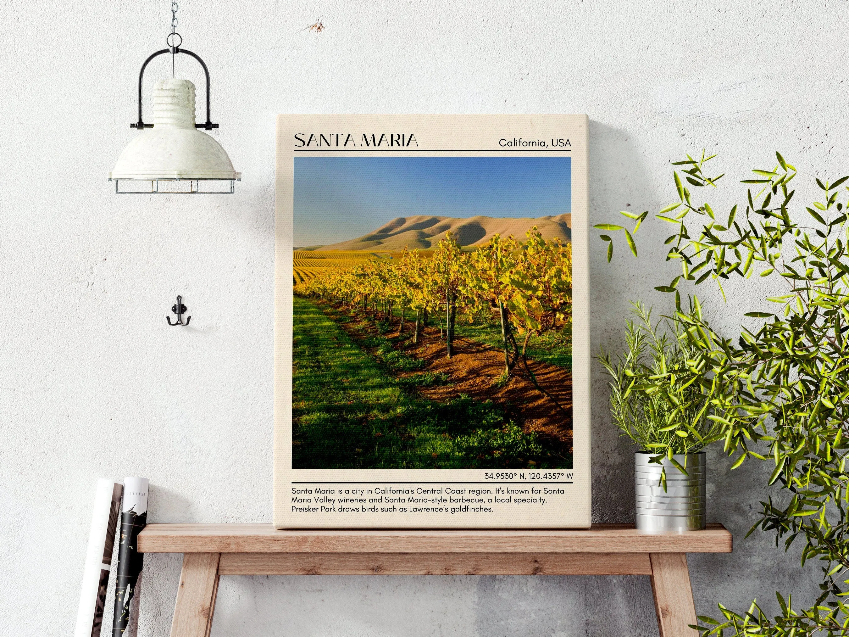 Santa Maria Minimal Wall Art, California, USA