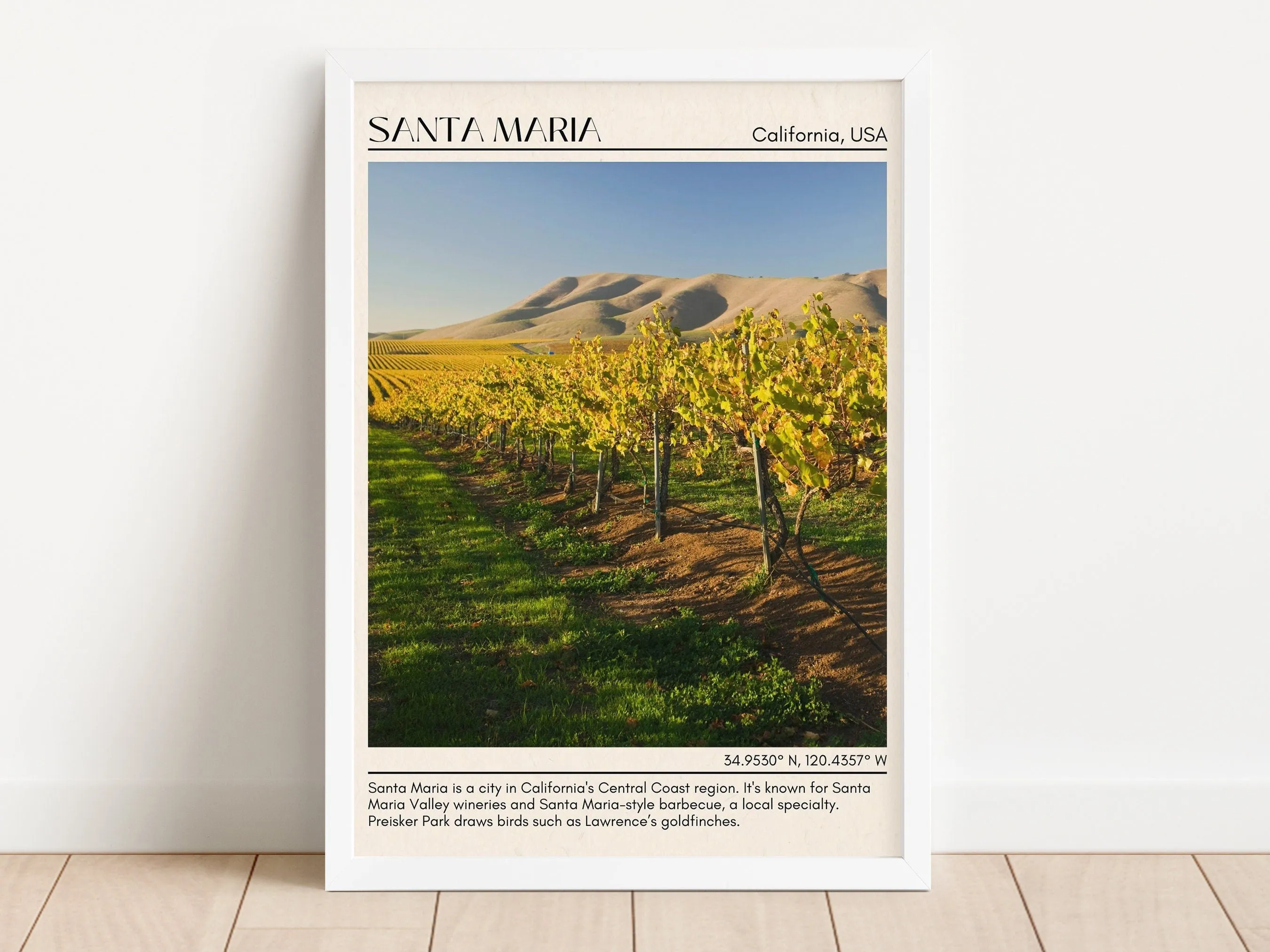 Santa Maria Minimal Wall Art, California, USA