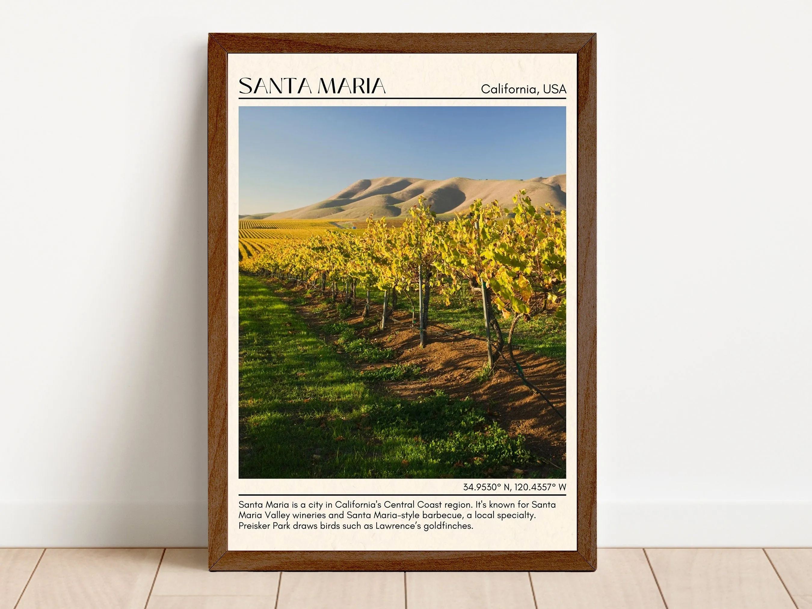 Santa Maria Minimal Wall Art, California, USA