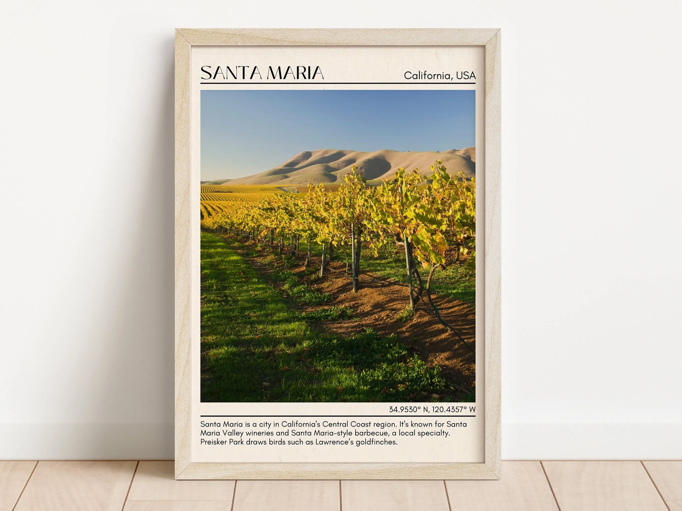 Santa Maria Minimal Wall Art, California, USA