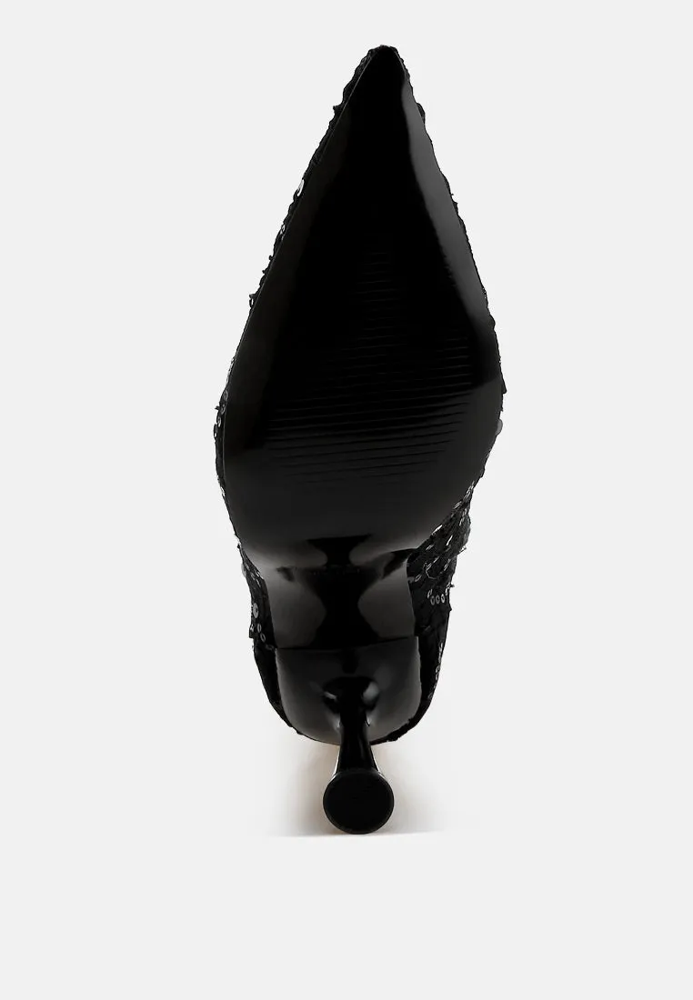 Sequin Lace Boots By RUW