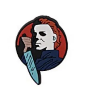 SHOE CHARMS - CIRCLE MICHAEL MYERS HALLOWEEN