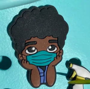 SHOE CHARMS - MASK UP LIL MAN