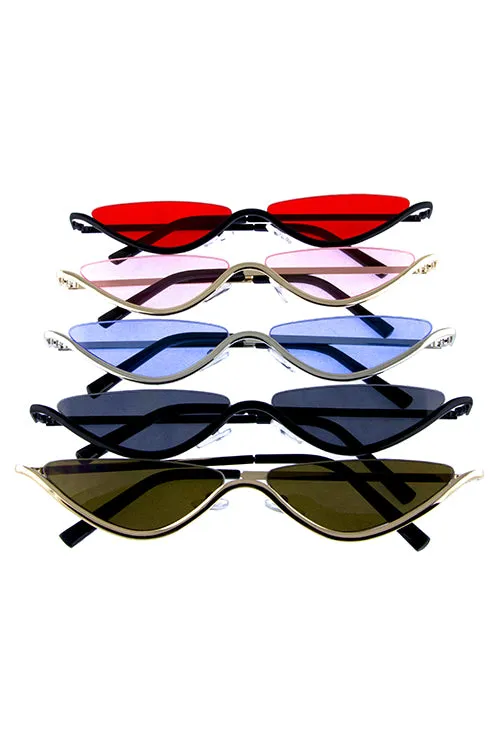 Slim Bottom Rim Sunglasses