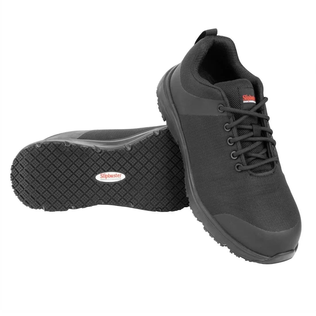 Slipbuster Flyknit Mesh Safety Trainers Black Size 45