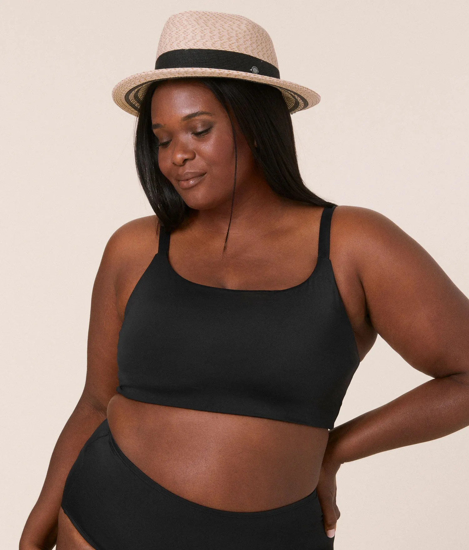The Maui Bikini Top - Eco Nylon - Black