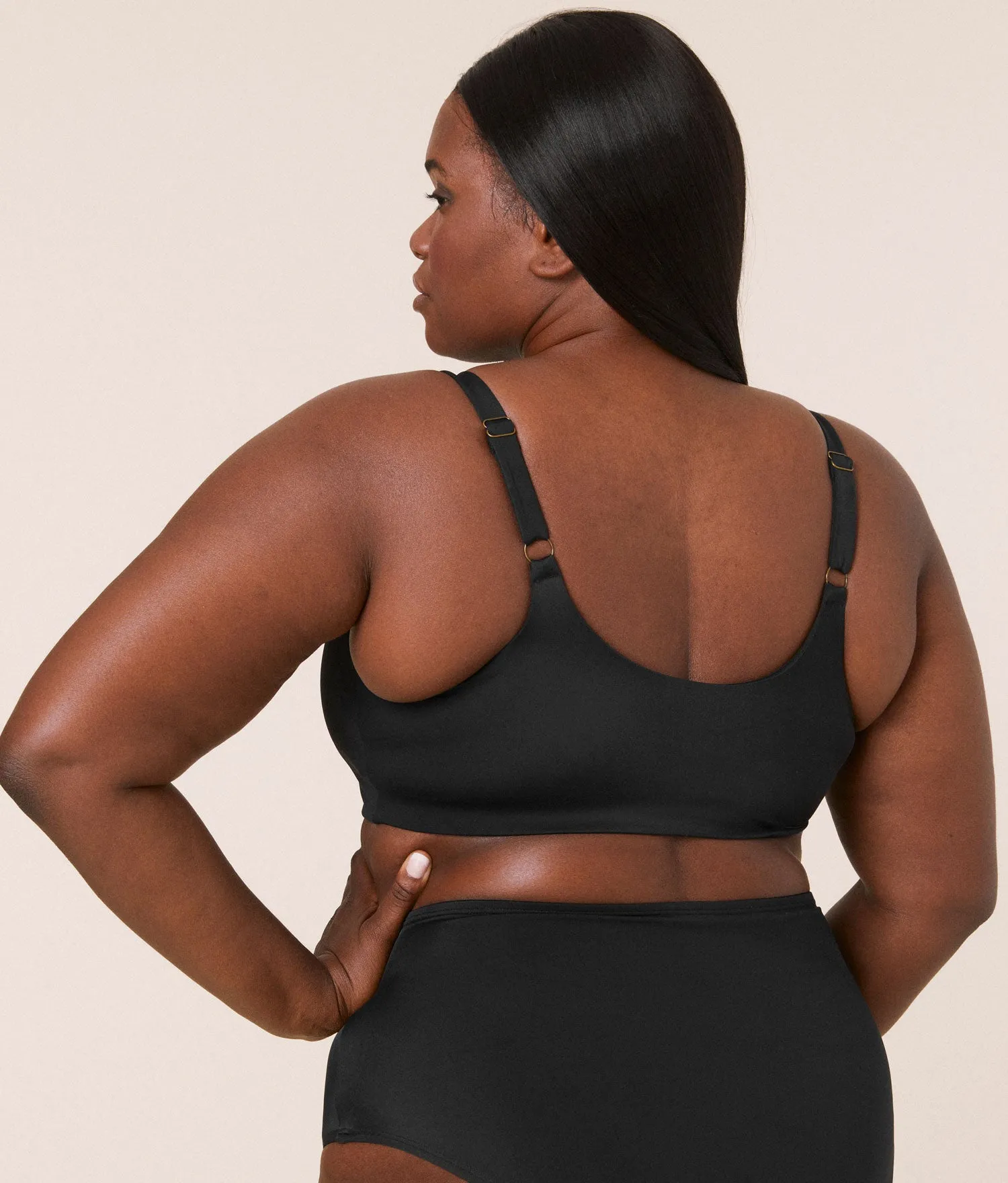 The Maui Bikini Top - Eco Nylon - Black