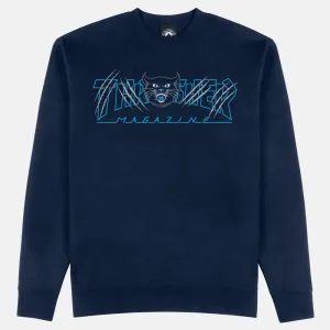 Thrasher Crew Gato - Navy