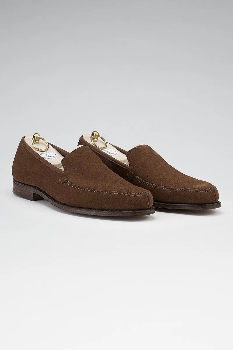 Tobacco Calf Suede Eton Loafers