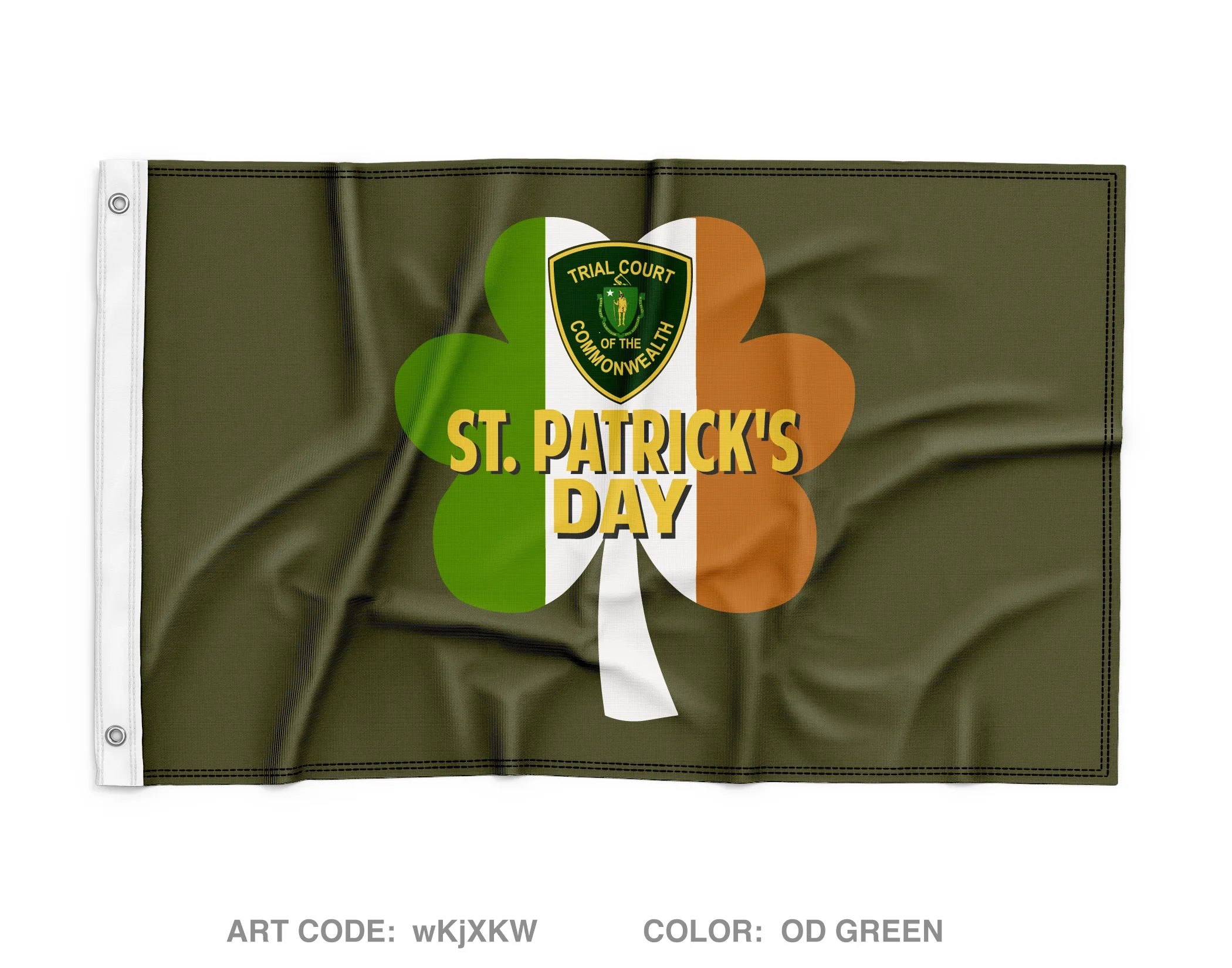 Trail court Wall Flag - wKjXKW
