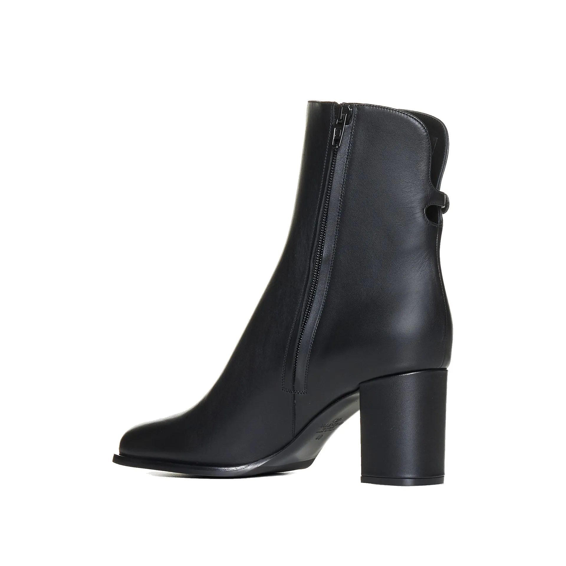 VALENTINO GARAVANI Elegant VLogo Signature Leather Mini Boots
