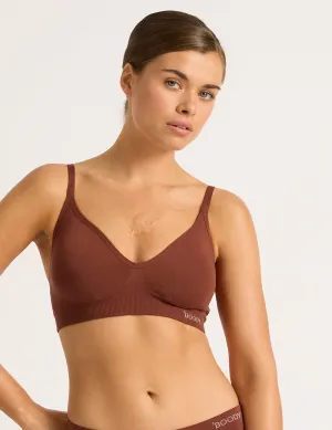 Wireless T-Shirt Bra - Rust