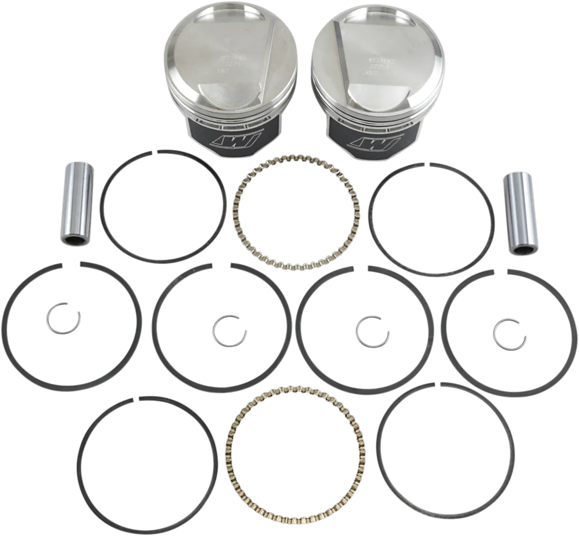 Wiseco K1617 K Piston Kit (80ci., Domed) - .040in. Oversize to 3.537in., 7:1 Compression