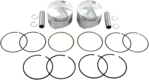 Wiseco K1617 K Piston Kit (80ci., Domed) - .040in. Oversize to 3.537in., 7:1 Compression