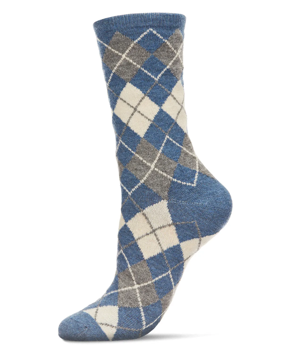 Women's Soft Chevron Trio Cashmere Blend Crew Socks